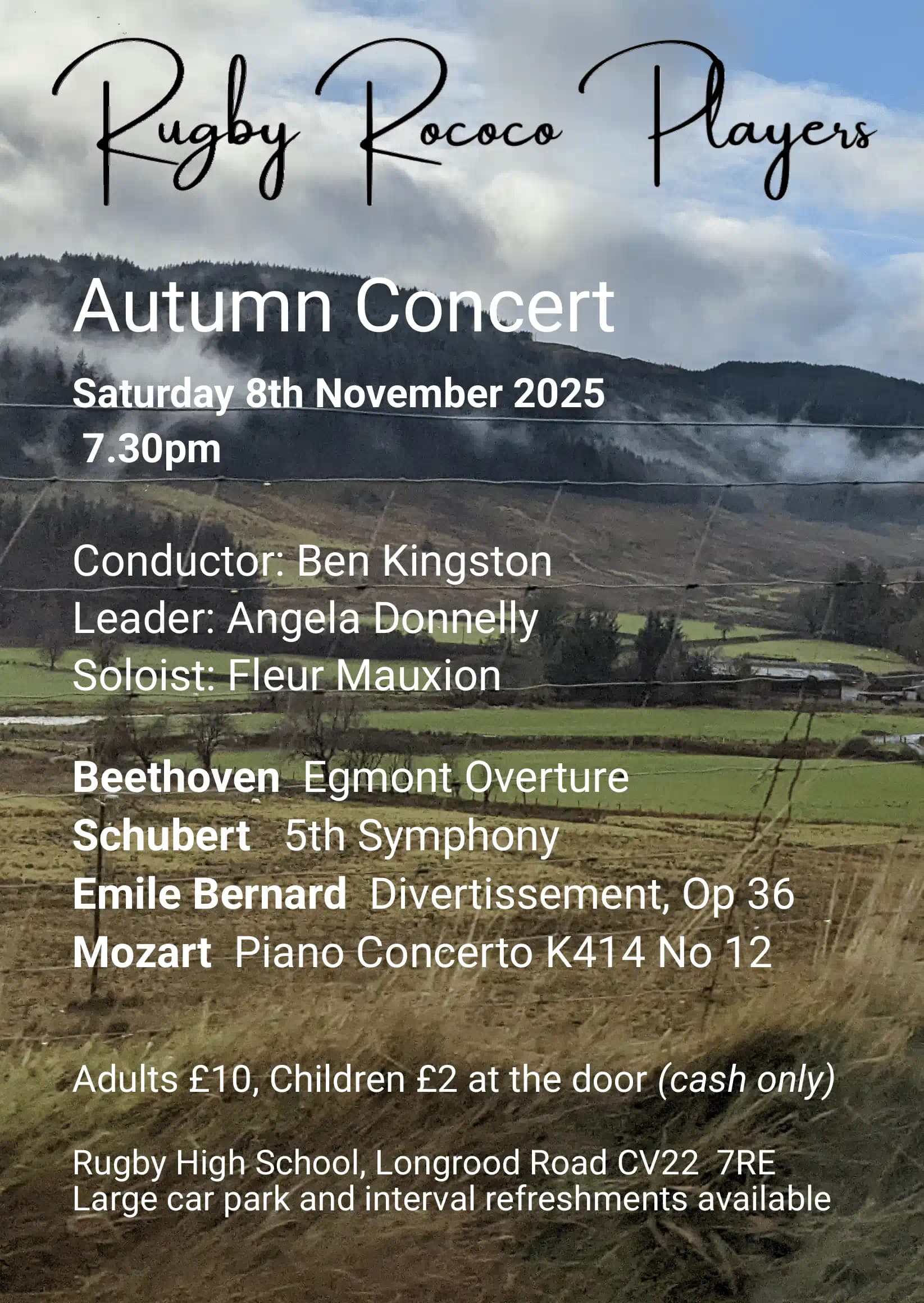Autumn Concert 2025 poster