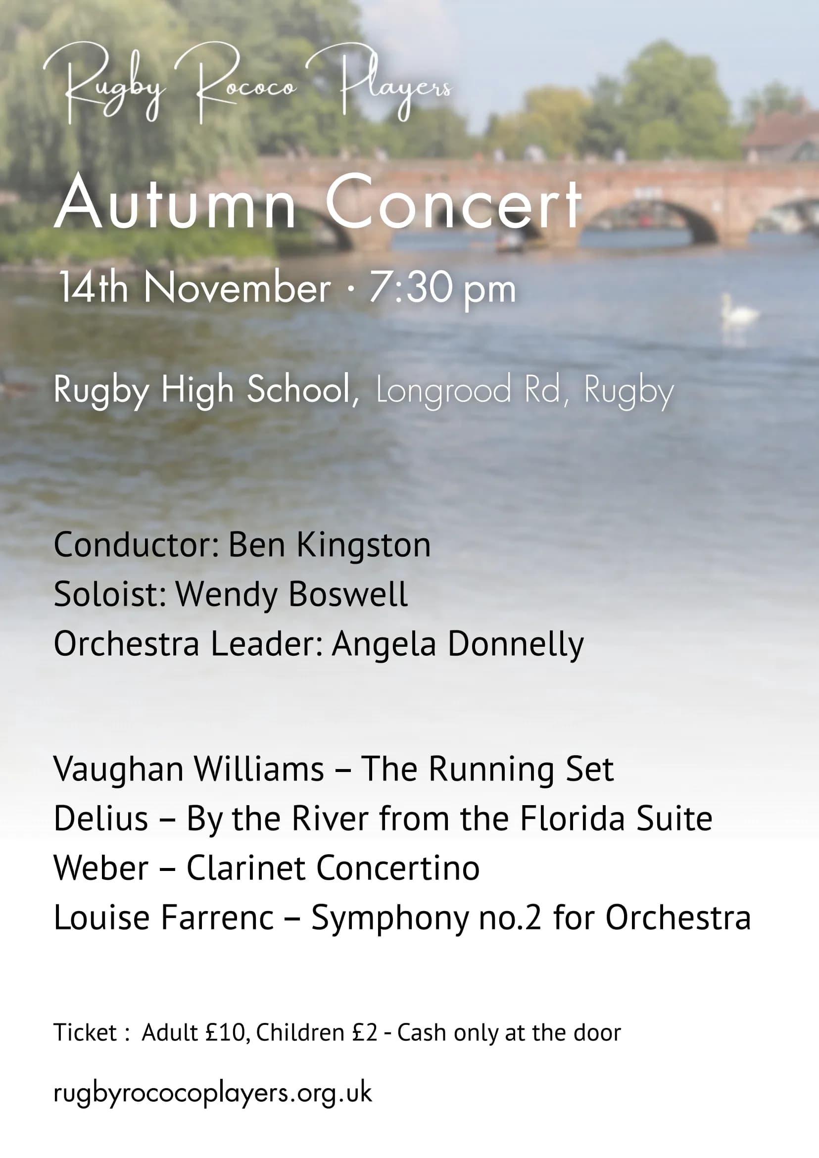 Autumn Concert 2026 poster
